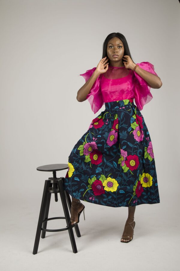 Ndidi midi skirt